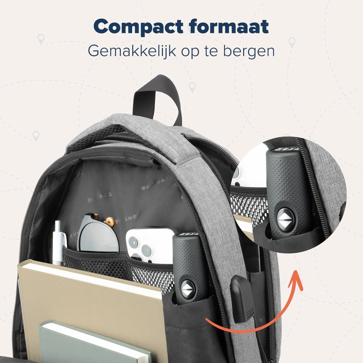 TRVLMORE Automatischer Regenschirm sturmfest - bis zu 100km p/h - Ã˜ 107 cm - Schwarz