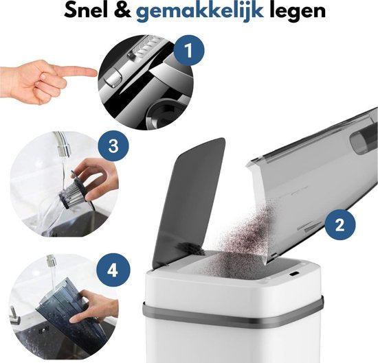 Turbo-7 Krümelsauger Cordless - Handstaubsauger - Schwarz / Grau - inkl. Zubehör