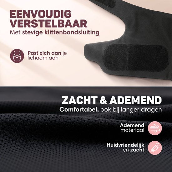 Vulpes Goods® Babycare - Bauchband Schwangerschaft - Verstellbarer Schwangerschaftsgürtel - Bauchband für die Schwangerschaft - Unsichtbar & Atmungsaktiv - Bauch- & Rückenstütze - Größe L - Beckenband - Schwangerschaftsgürtel - Beckenbandage - inkl. Wasch