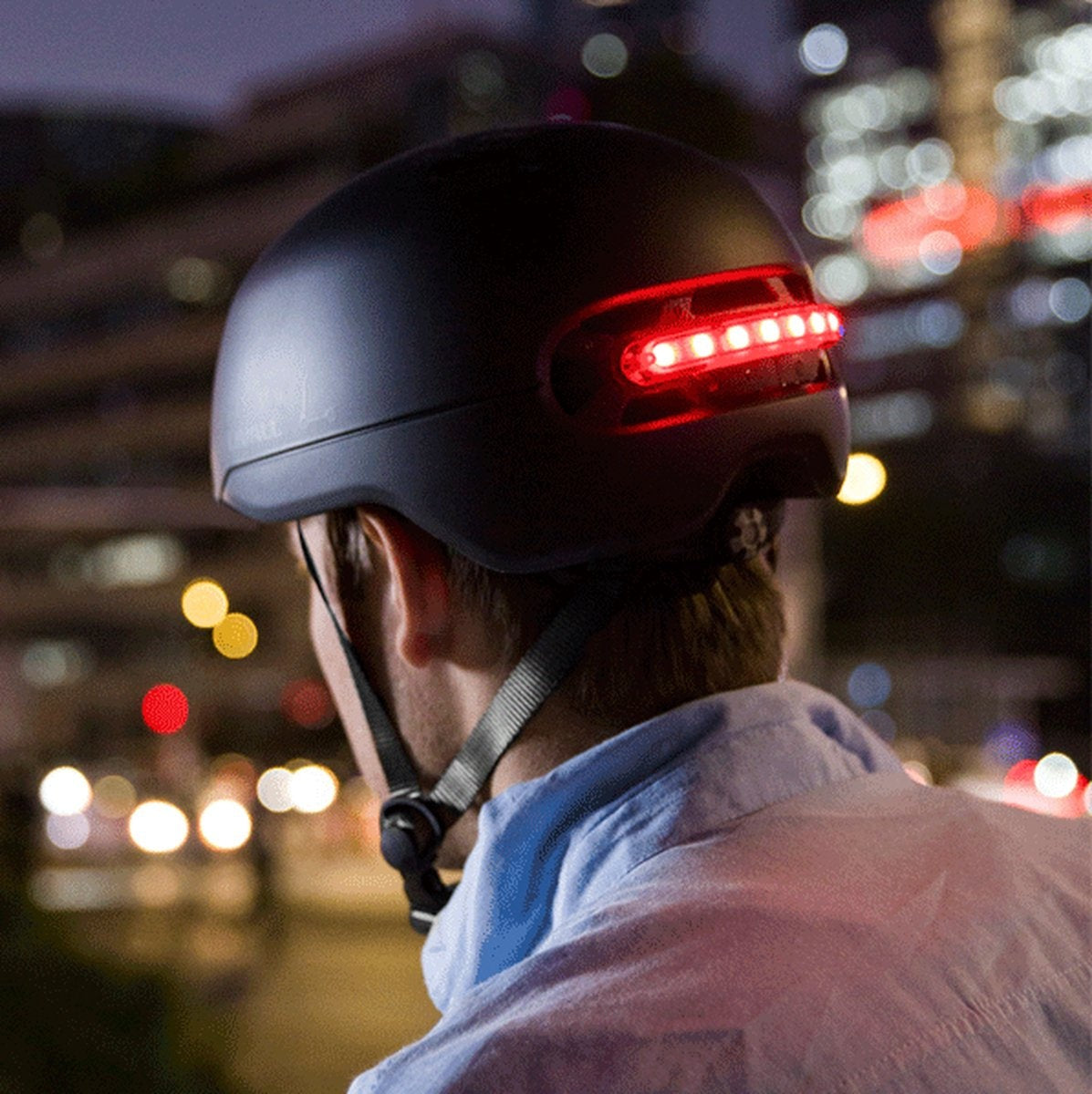 Livall Fahrradhelm - Mit SOS Funktion - Bremslicht - 57-61 cm - Schwarz