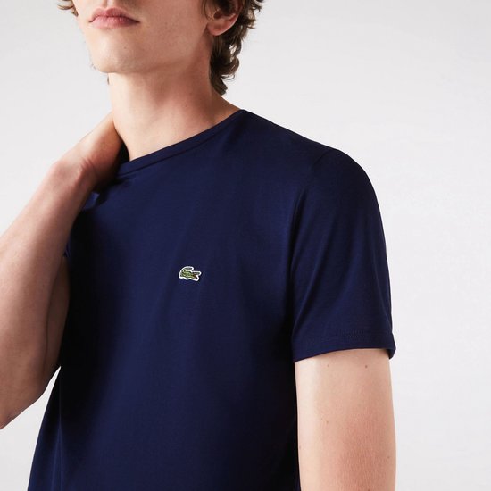 Lacoste Basic Sportshirt - Männer - Blau - Größe S
