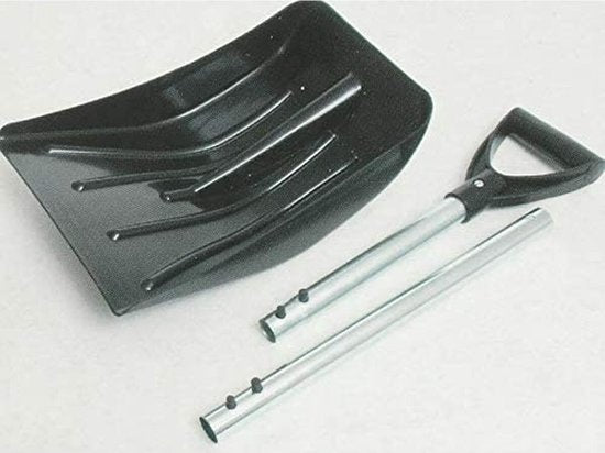 All Ride Schneeschaufel – Zerlegbar – Metallstiel – 94 cm - Schwarz