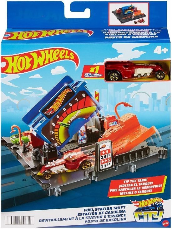 Hot Wheels City Explorer Tankstelle „Shift“ – Hot Wheels-Erweiterung – Hot Wheels-Bahnteile