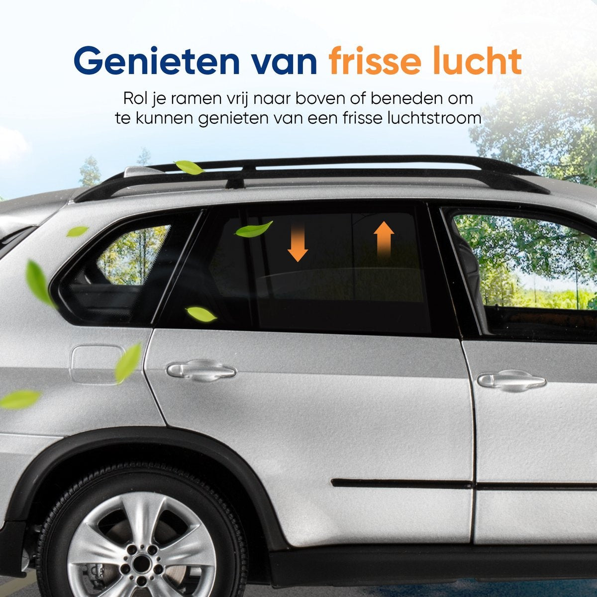 TenTravel Car Sunshades - Sonnenschutz für Baby und Kind - Sonnenschirm für Seitenfenster extra dunkel - UV-Schutz - 2 Stück