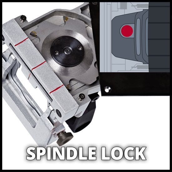 Einhell Lamellendübelbohrer TC-BJ 900 – 860 W – 11.000 U/min – Ø 100 × 22 × 3,8 mm – Max. Frästiefe: 14 mm – Winkelverstellung: 0°–90° – inkl. Staubbeutel