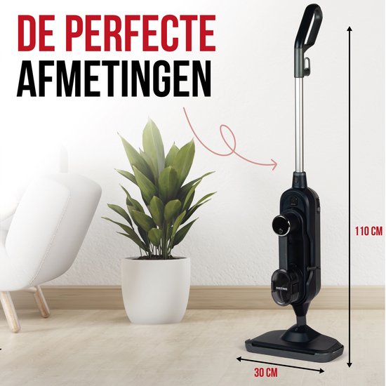 DistinQ Dampfreiniger für Kleidung, Sofa und Boden - Handdampfreiniger Teppichreiniger - Dampfer - 10 Aufsätze - 1300 Watt