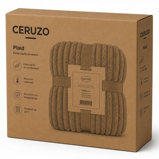 Ceruzo Fleece-Decke 150 x 200 cm – Denim-Blau – Weiche Decke – Wohn-Decke