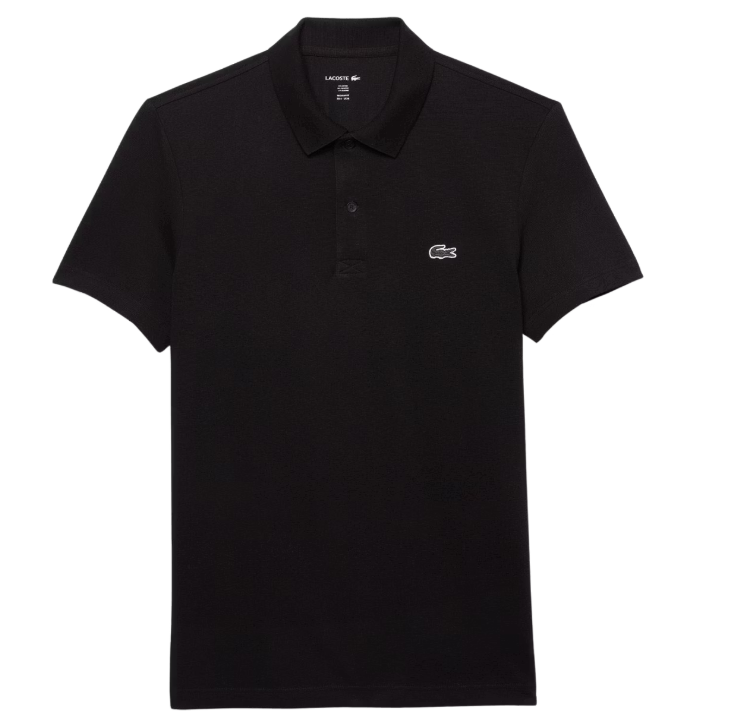 lacoste regular fit polo shirt - herren - größe 5 - schwarz - leichte petit pique baumwollmischung