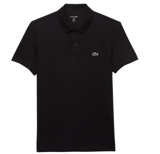 lacoste regular fit polo shirt - herren - größe 5 - schwarz - leichte petit pique baumwollmischung