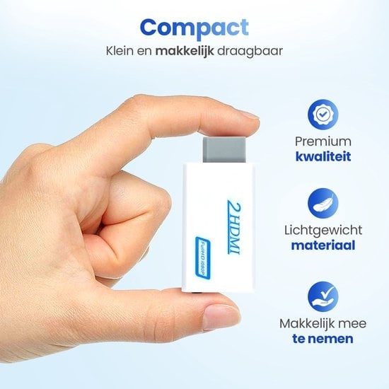 GarpexÂ¬Ã† Wii Connection to HDMI adapter - Exklusiv geeignet für Nintendo Wii + Inklusive 1,5m HDMI Kabel - Full HD 1080p - Audio-Video-Konverter geeignet für Wii