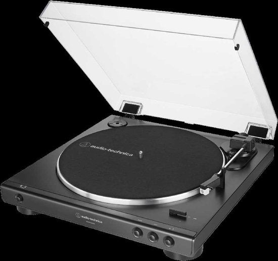 Audio-Technica AT-LP60XUSB Plattenspieler mit Riemenantrieb, grau, metallic