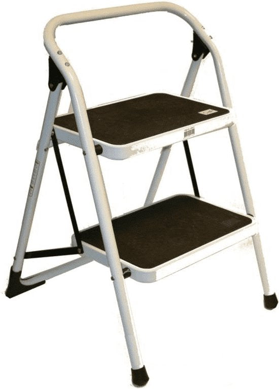 Benson klappbare Haushaltsleiter 2 Stufen - Anti-Rutsch - 70cm - Bis zu 150 kg