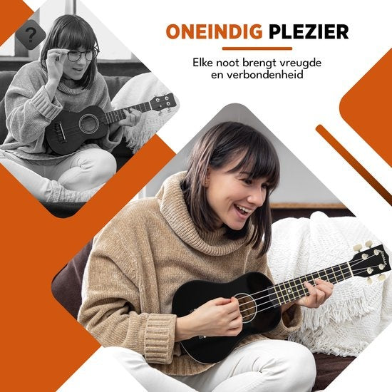 Finesse Ukulele - Starter Set - 21" - Musikinstrument - Modell Hilo