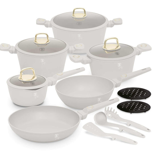Berlinger Haus 15-teiliges Kochgeschirr-Set – BH-8081NN – Sahara-Kollektion