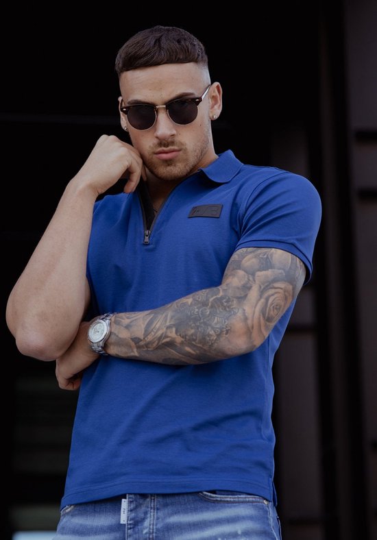 AB Lifestyle - Platinum Polo | Navy Peony - Herren - Größe: XS