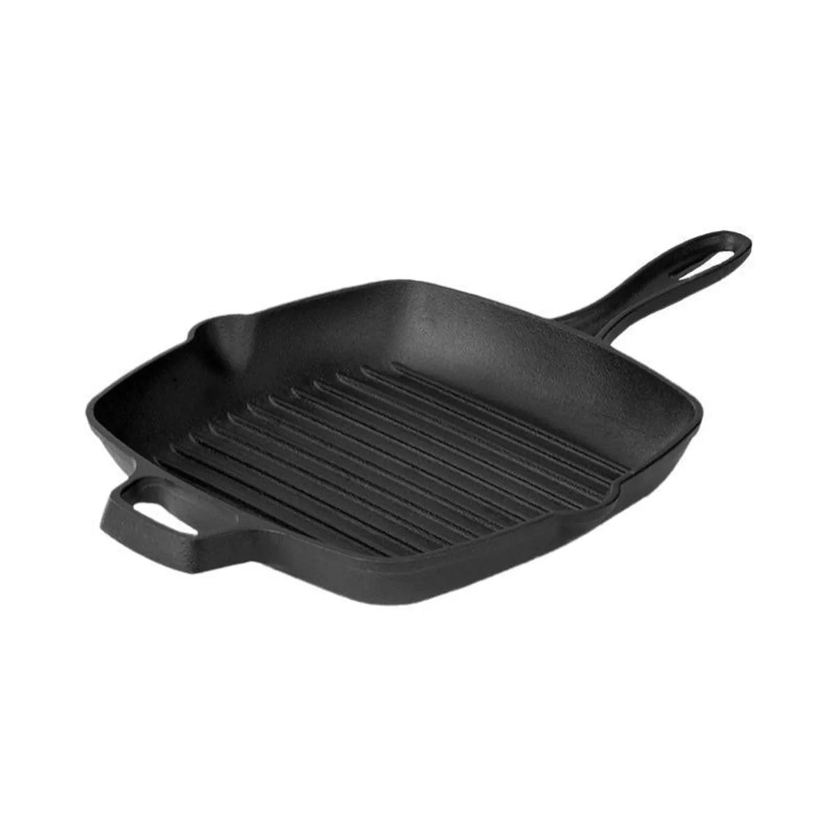 COOKER KING Quadratische Grillpfanne aus Gusseisen, 26 cm