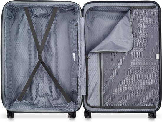 DELSEY PARIS Air Armour 4DR Expandable Trolley Set Schwarz Schwarz 55cm