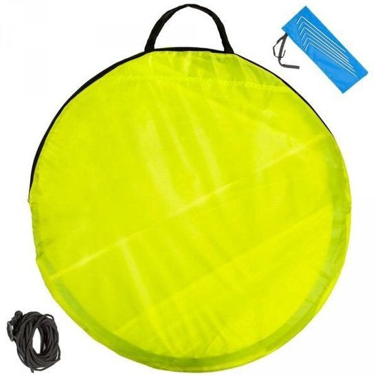 Pop up Strand Zelt Strand Unterstand blau-gelb 401680