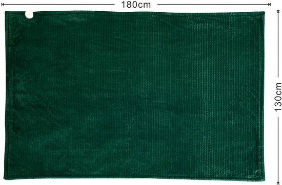 Tomado TEB1804G – Elektrische Tagesdecke – Überwurfdecke – Heizdecke – Superweiches Fleece – 180 x 130 cm – Grün