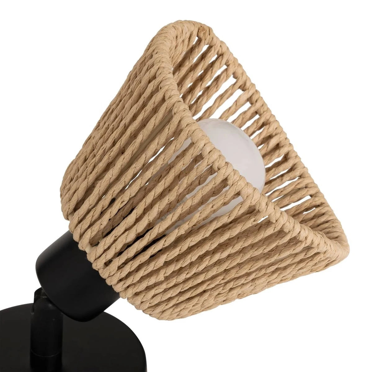 Atmosphera Myha Wandleuchte – Verstellbarer Spot – Metall & Seil – E14 – 10 cm