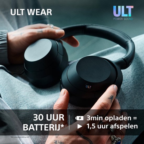 Sony ULT Wear – Kabellose Kopfhörer mit Geräuschunterdrückung und ULT Power Sound – Forest Gray