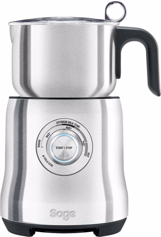 Sage SMF600BSS „The Milk Café“ aus gebürstetem Edelstahl – Elektrischer Milchaufschäumer – Warmer und kalter Schaum