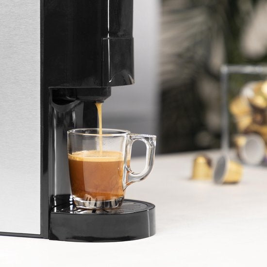 Princess 249450 Multi Capsule Filterkaffeemaschine - Stahl 4-in-1 - Geeignet für mehrere Kaffeesorten