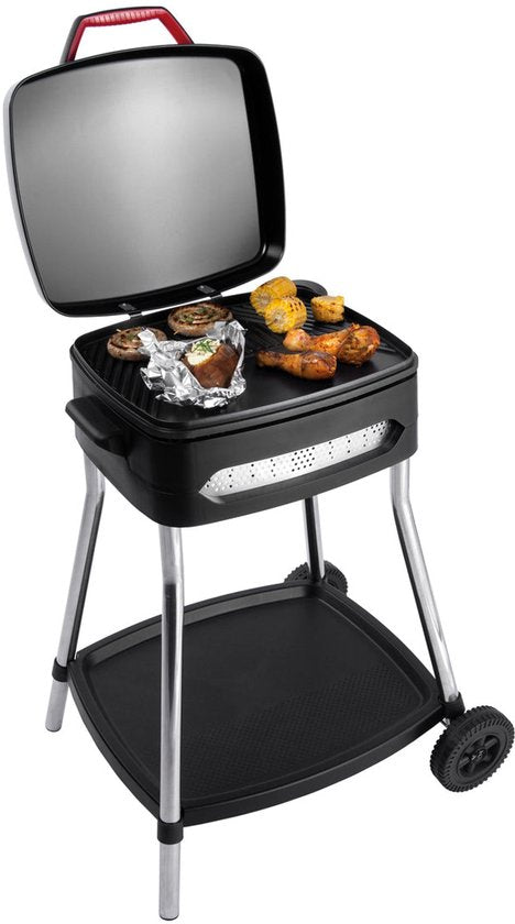 FRITEL Grill BBQ 3278 – Elektrischer Grill / Tischgrill – Große Grillfläche: 40 x 36 cm – 2000 W – Abnehmbare Grillplatte + Untergestell