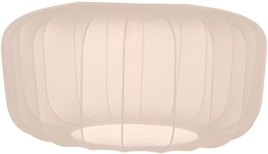 Lampenschirm K41931S Ø 60 cm – Beige-Cremefarbenes Textil – Handgefertigtes Design – Anne Light Home