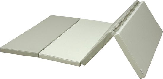 Sunny Dani Foam Spielmatte – Zusammenklappbare Schaumstoffmatte – Softplay – Weiche und sichere Spielmatte – Beige und Grau – Ab 3 Monaten