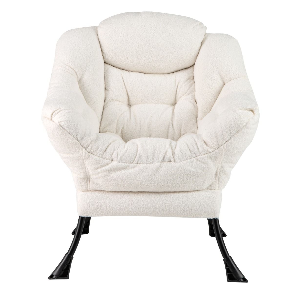 Coast Relaxsessel – Gepolsterter Loungesessel mit Kopfkissen – Staufach – Beige