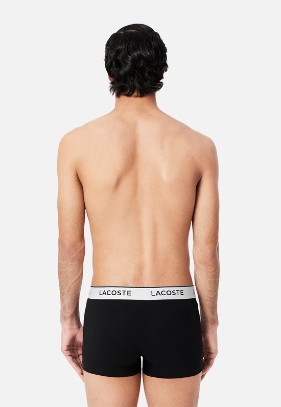 Lacoste Herren 3P-Boxershorts, schwarz - Größe M