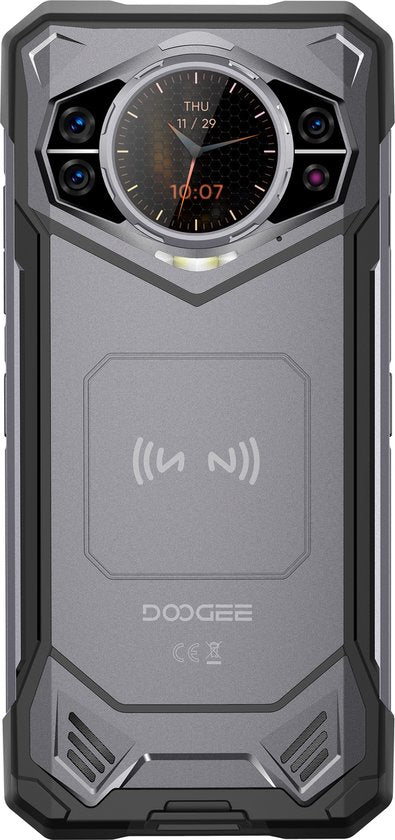Doogee S200 NL – 6,72 Zoll – Robustes Smartphone – 12 GB + 20 GB RAM – 256 GB ROM – 10.100 mAh – Android 14.0 – Grau