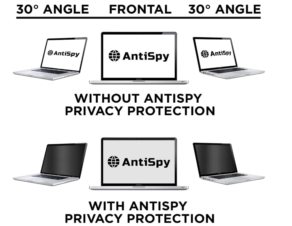 AntiSpy-Datenschutzfolie für MacBook Air 13" – magnetisch – wiederverwendbar