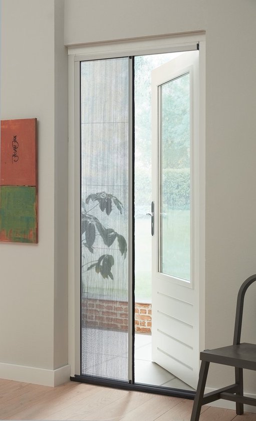 Plissee-Tür Bruynzeel S500 98x199 grau