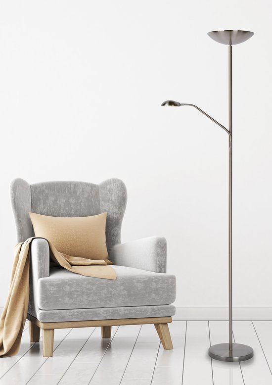 Lucide ZENITH – Leselampe – LED, dimmbar – 3000 K – Mattchrom