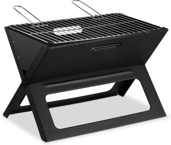 BBQ Collection Table BBQ Charcoal - Camping BBQ - Faltbarer und tragbarer Grill - Grill mit loser Feuerschale und Grillrost - 46 x 36,5 x 28 cm