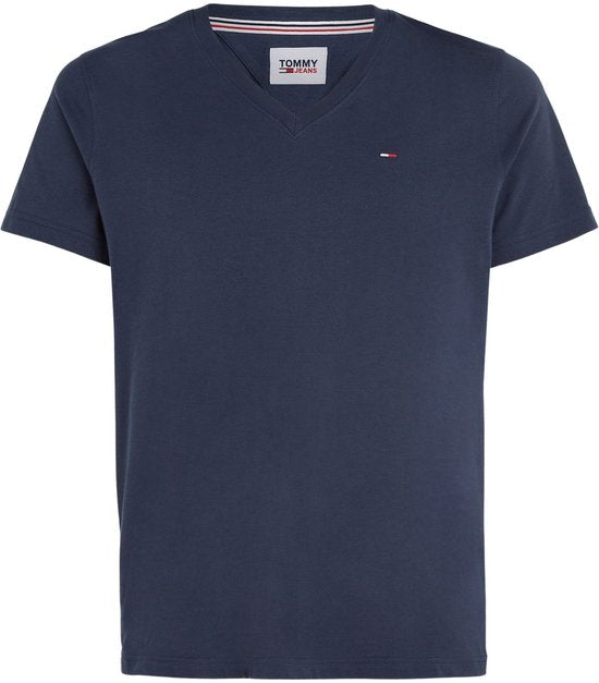 T-Shirt mit U-Ausschnitt, Classic Fit, MW0MW01768 – Blaue Shirts