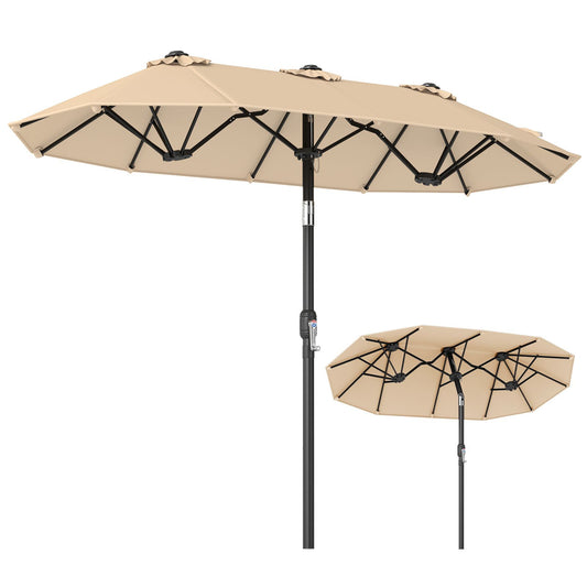 Coast Doppel-Sonnenschirm 300 x 160 cm – rechteckig – neigbar – beige