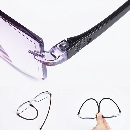 Shine - Blaulicht Brille - inkl. Accessoires - Schwarz