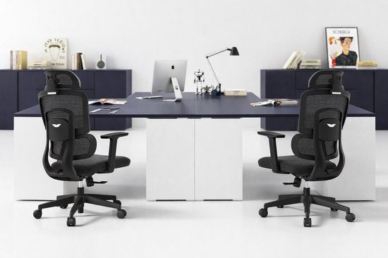 ArtGlobal® Ergonomischer Bürostuhl – verstellbar – Lendenwirbelstütze – um 125° neigbar