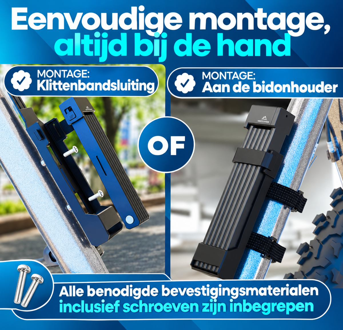 NEXTCOVER FoldBasic Klappschloss – 100 cm – mit Halterung