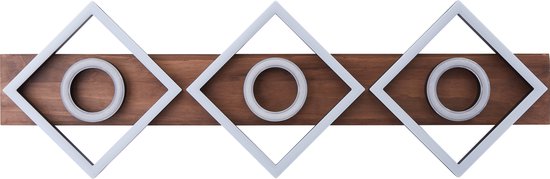 Brilliant Deckenleuchte Maureen - 88 cm - Schwarz mit Holz