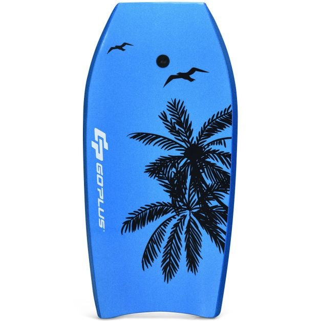 Bodyboard leichtes Strandschwimmbrett für Kinder und Erwachsene 106 cm blau