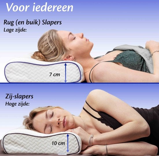 EL Life Orthopädisches Kissen gegen Nackenschmerzen - Ergonomisches Memory Foam Kissen - 40x60cm