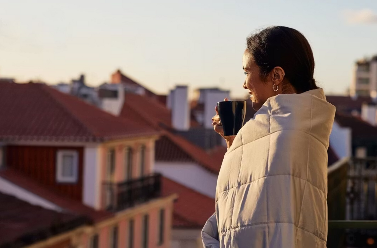 Emma Hug Decke Aggravation - 240 x 220 cm - grau