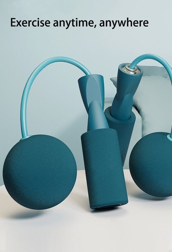 GarpexÂ¬Ã† Kabelloses Sport-Springseil - beschwertes Springseil - Fitness-Springseil - Workout - Fitness - Schwarz