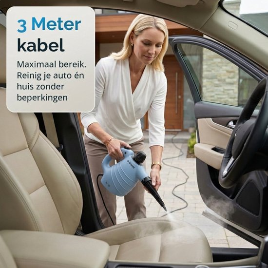 Joyware® 13-in-1-Dampfreiniger S1 – Leistungsstarker Handdampfreiniger – Teppichreiniger & Fleckenentferner für Sofa, Badezimmer & Polster – Steam Cleaner – 1050 W – 450 ml