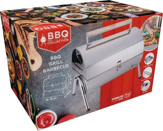 BBQ Collection tragbarer Holzkohlegrill - faltbar - 42x29.5x37cm