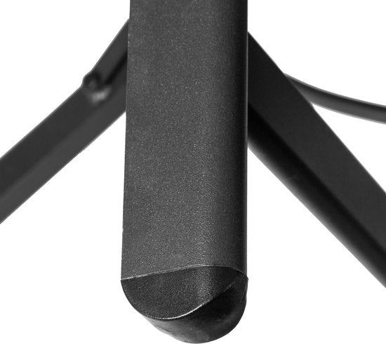 tectake Klappbarer Gartenstuhl aus Geflecht Aluminiumgestell und Fußstütze Grau